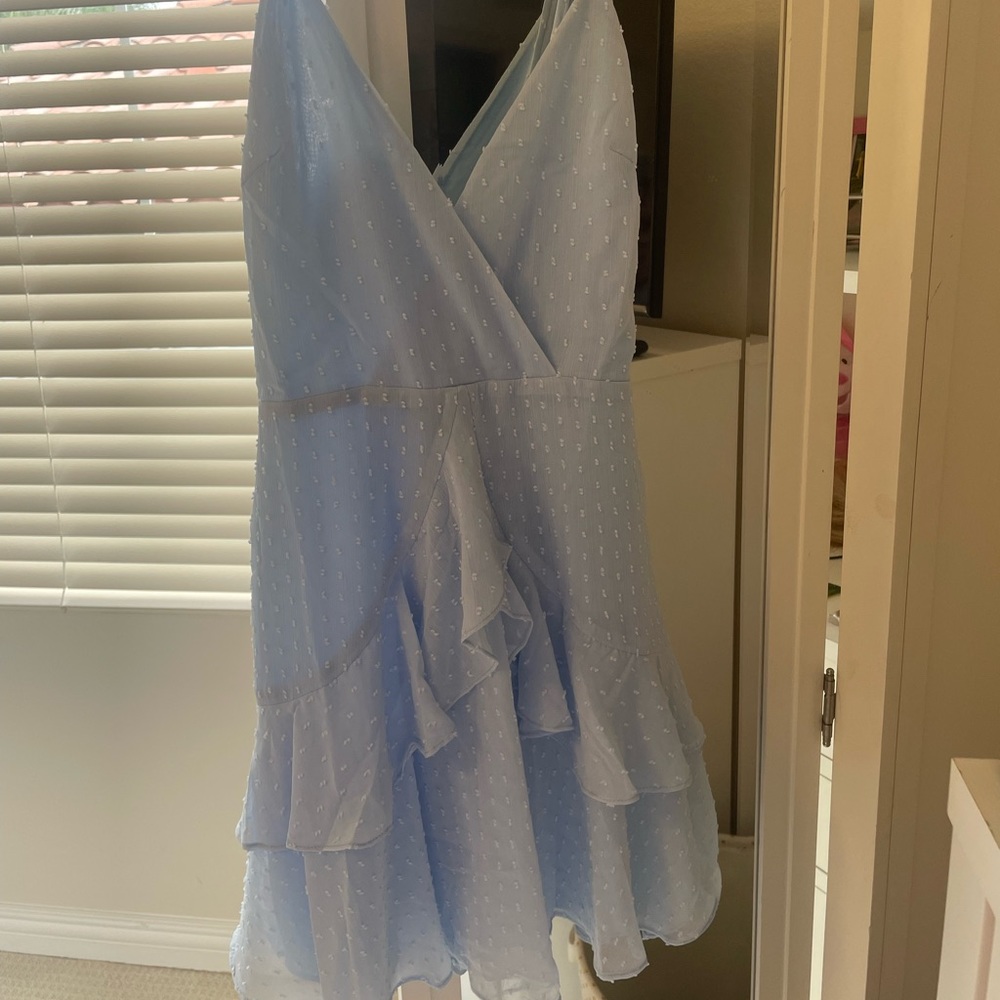 Light blue mini dress, never worn with tags!